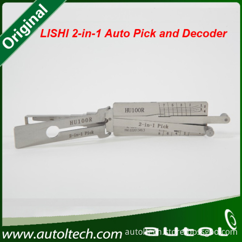 Original Locksmith Tools Lishi Hu101 2-in-1 for F-Ord and R-Over V-Olvo Hu101 Auto Pick and Decoder Lishi 2 in 1 Picks